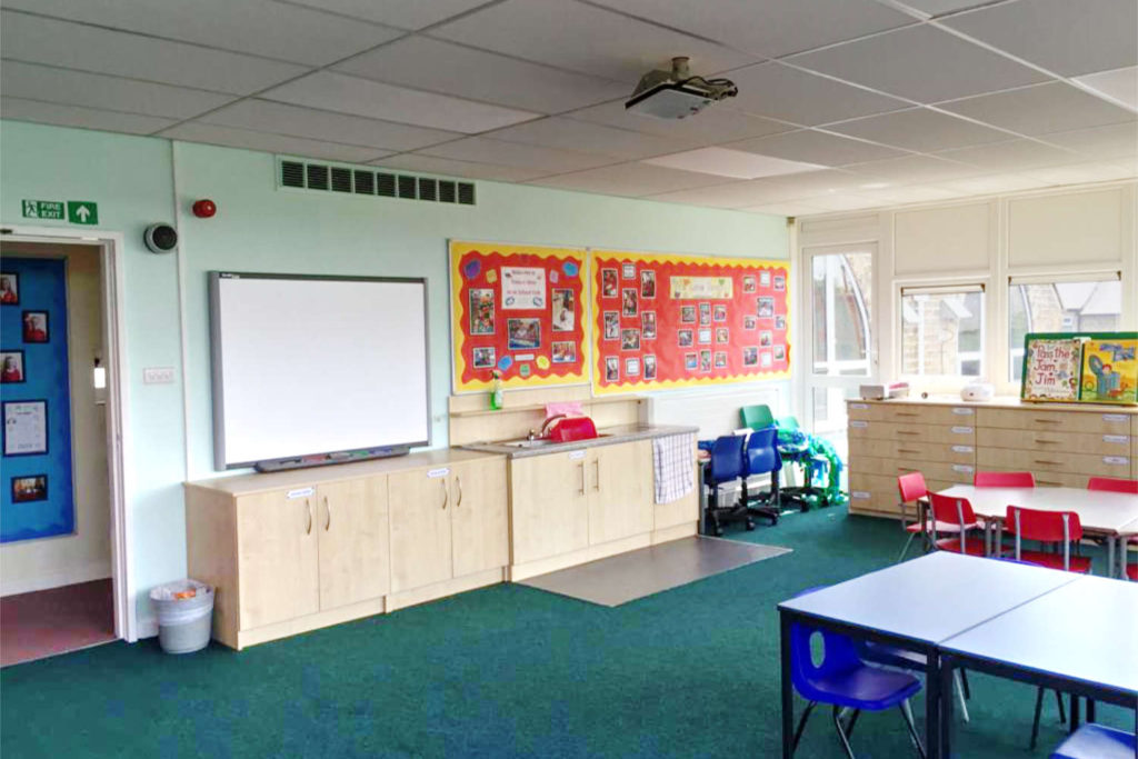 W&W Building Contractors School Classroom Fitout 2- Grange Moor Primary School - Greater Manchester