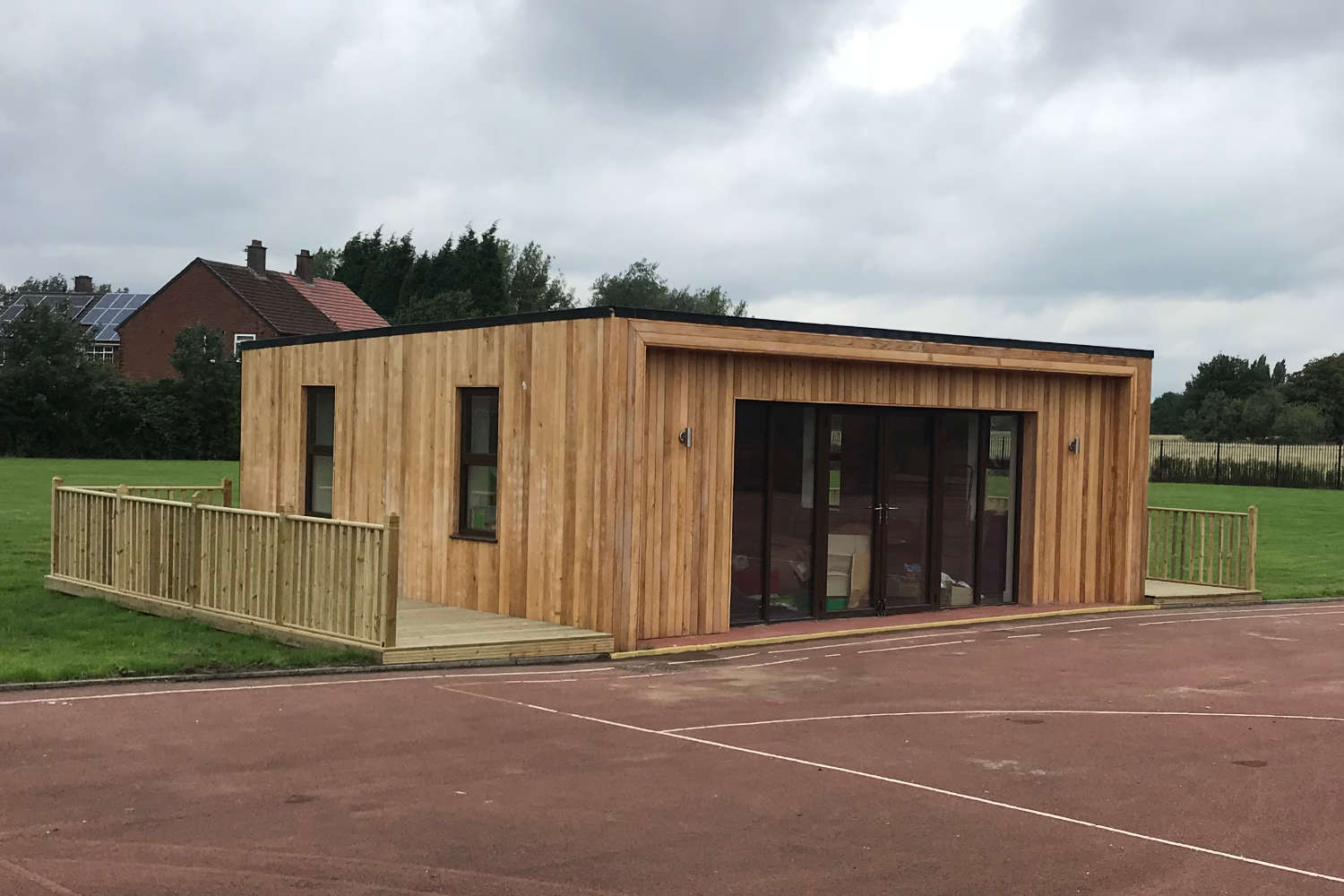 W&W Building Contractors School Decking Construction- Poplar Primary School - Audenshaw Greater Manchester