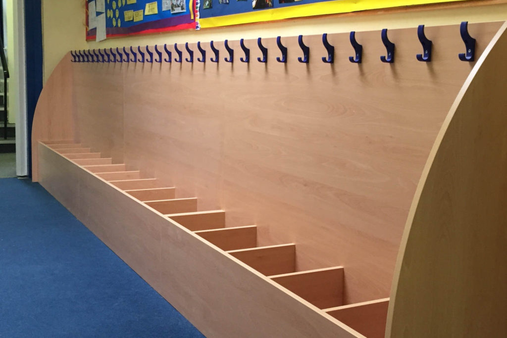 school cloakroom refit - Greater Manchester